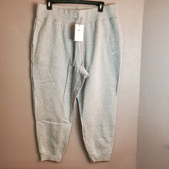 Nike Womens High Waisted Fleece Joggers Plus Size - Picture 7 of 13